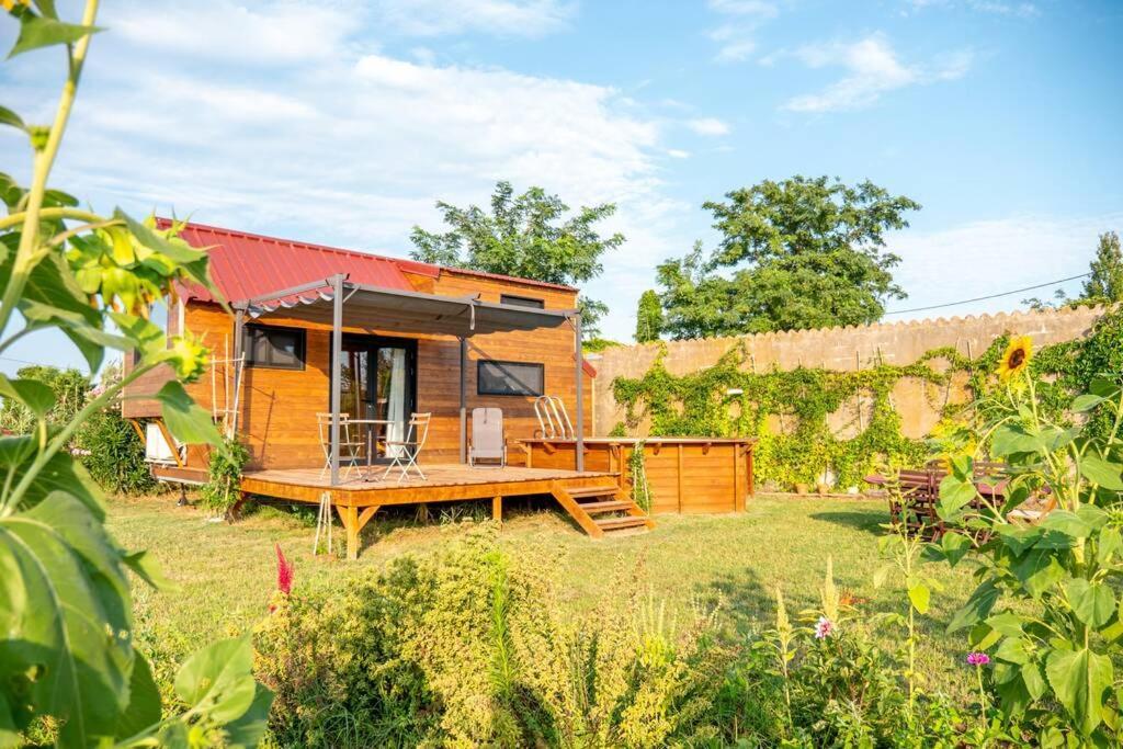 Myinsolite - Tiny-House, Jacuzzi, Brasero, Piscine Aigues-Mortes Exterior foto